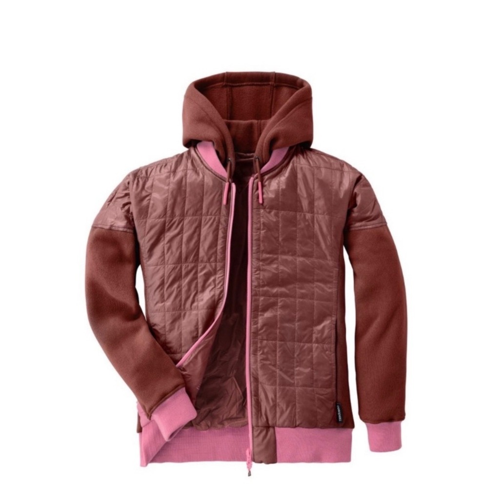 Cotopaxi Womens Jacket Kusa Hybrid Quilted Polartec Hooded Maroon Pink Medium